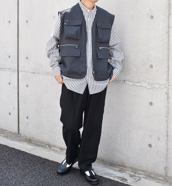 SHIPS any「SHIPS any: 〈洗濯機可能〉ストレッチ ナイロン マルチポケット ベスト (セットアップ対応)◇」|ベスト・ジレ|