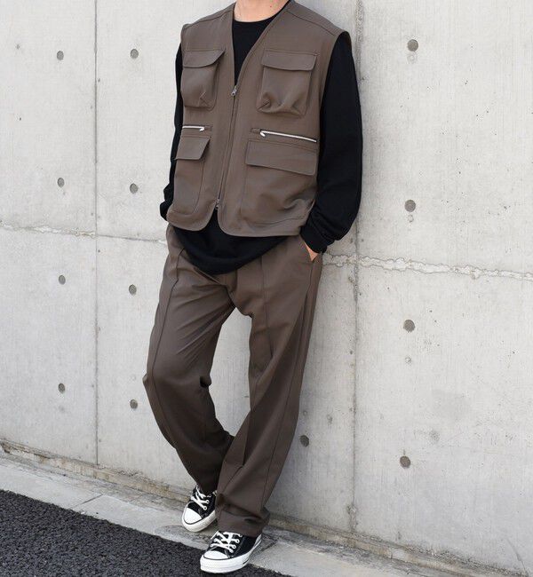 SHIPS any「SHIPS any: 〈洗濯機可能〉ストレッチ ナイロン マルチポケット ベスト (セットアップ対応)◇」|ベスト・ジレ|