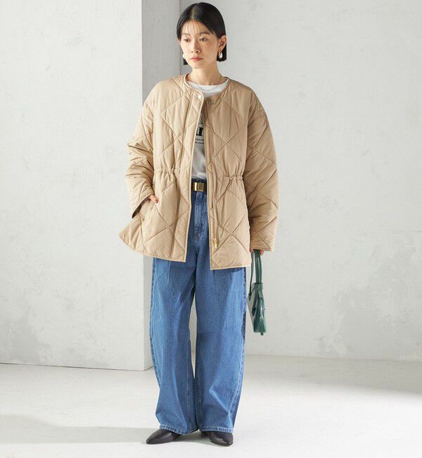SHIPS for women「〈手洗い可能〉キルティング サイドジップ ブルゾン」|ブルゾン・スタジャン|