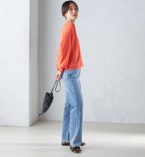 SHIPS for women「〈手洗い可能〉モヘヤ パイル Vネック プルオーバー」|ニット・セーター|