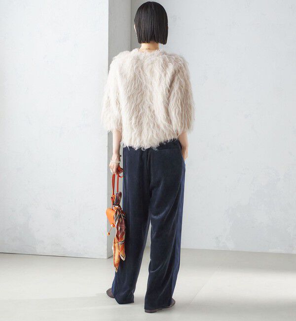 SHIPS for women「〈手洗い可能〉ベッチン ライン ストレート パンツ」|その他|