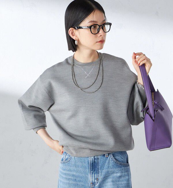 SHIPS for women「〈手洗い可能〉スムース ニット ガゼット プルオーバー」|ニット・セーター|