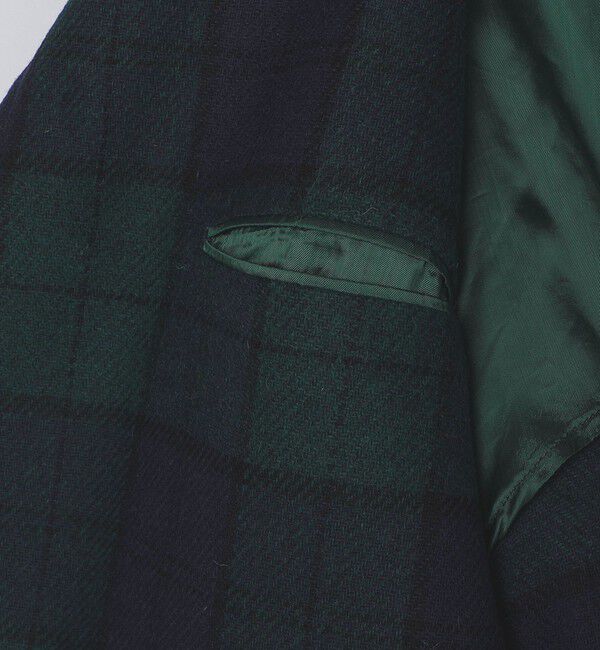 SHIPS「【 SHIPS別注】Errico Formicola: ブラックウォッチ ステンカラー コート」|ステンカラーコート|