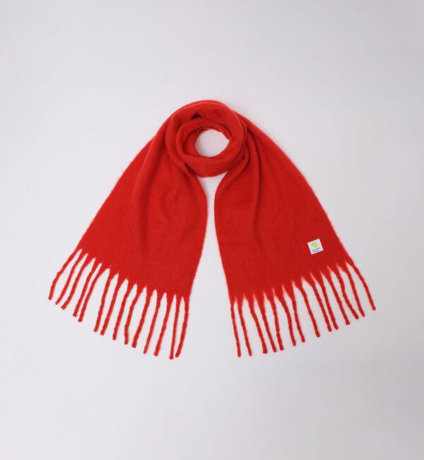 SHIPS「City Ambient Products: モヘアライク ボリューム ストール」|ストール|レッド