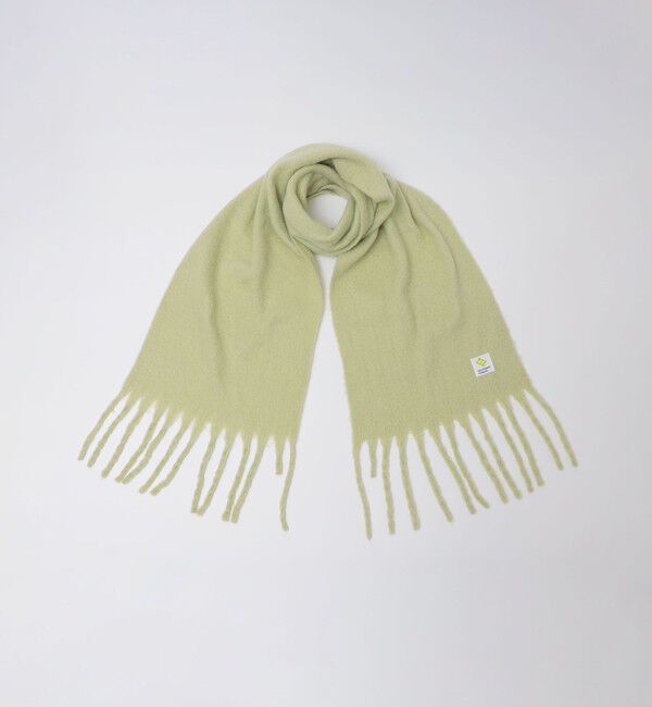 SHIPS「City Ambient Products: モヘアライク ボリューム ストール」|ストール|ライトグリーン