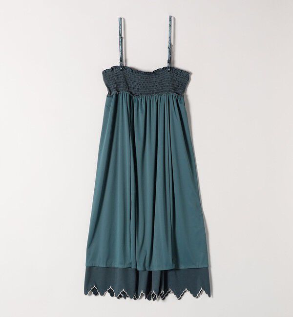 SHIPS any「bon_meur:〈手洗い可能〉クラッシュ ベロア シャーリング 2WAY スカート」|フレア|