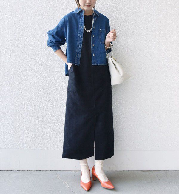 SHIPS for women「ポリエステルスエード 2WAY ワンピース」|ワンピース|ネイビー