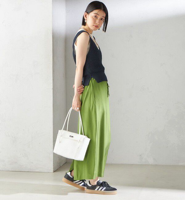 SHIPS for women「〈手洗い可能〉ペーパー ポリエステル ノースリーブ プルオーバー」|ベスト・ジレ|