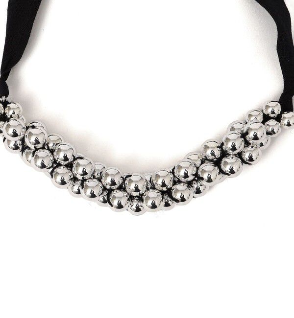 SHIPS for women「in mood:リボン ニット ボール ネックレス」|ネックレス|