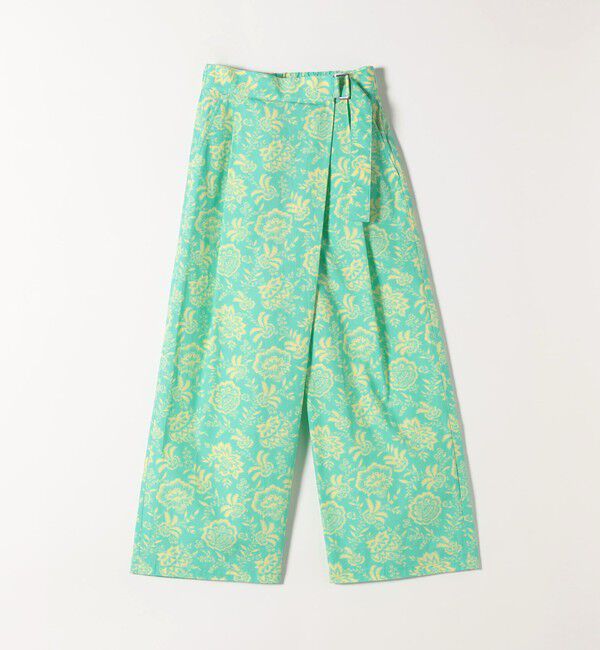 SHIPS any「SHIPS any:〈洗濯機可能〉Les Olivades ボタニカル プリント ベルト ラップ セミワイド パンツ」|その他|