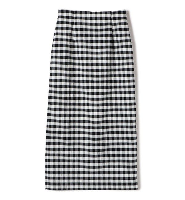 SHIPS for women「〈手洗い可能〉ギンガム チェック タイト スカート」|スカート|