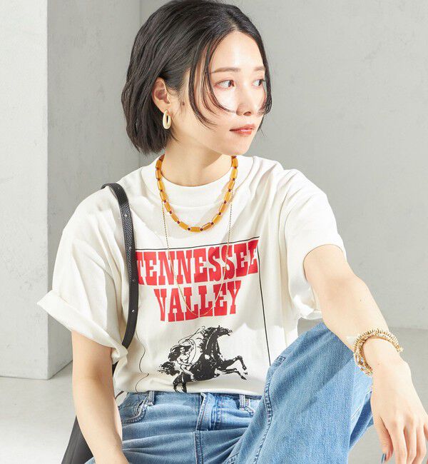 SHIPS for women「【SHIPS別注】TENNESSEE:イージー ショート スリーブ TEE」|Tシャツ・カットソー|