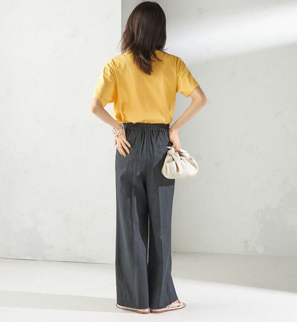SHIPS for women「〈手洗い可能〉綿麻 ビエラ 2タック パンツ」|その他|