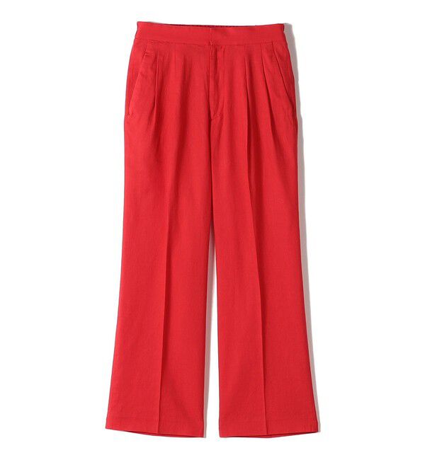 SHIPS for women「〈手洗い可能〉綿麻 ビエラ 2タック パンツ」|その他|