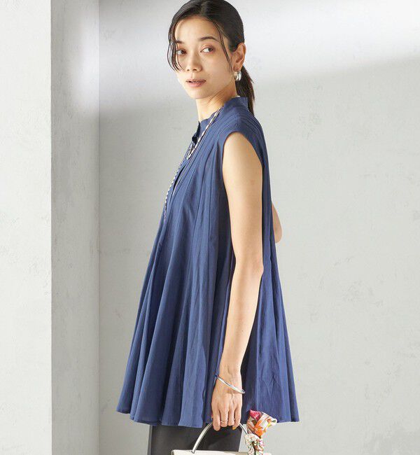 SHIPS for women「〈手洗い可能〉ボリューム フレア フレンチスリーブ ブラウス」|シャツ・ブラウス|