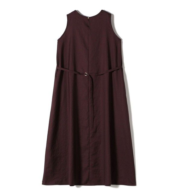 SHIPS for women「〈手洗い可能〉ツイル ノースリーブ ベルト付き ワンピース」|ワンピース|