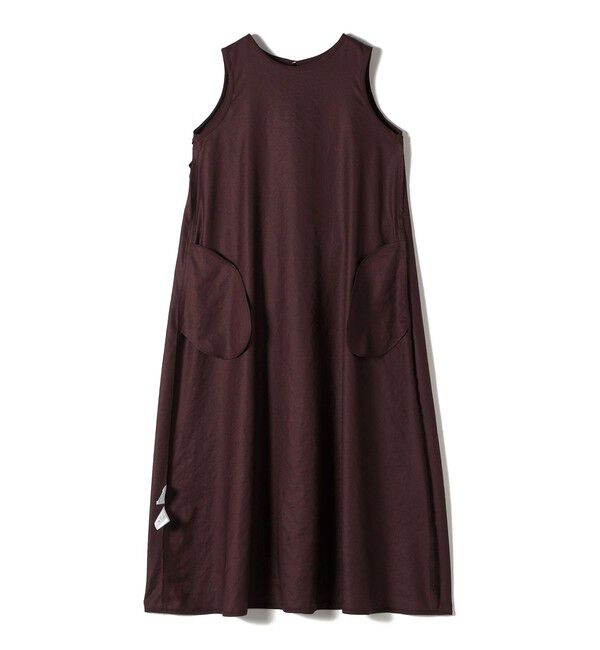 SHIPS for women「〈手洗い可能〉ツイル ノースリーブ ベルト付き ワンピース」|ワンピース|