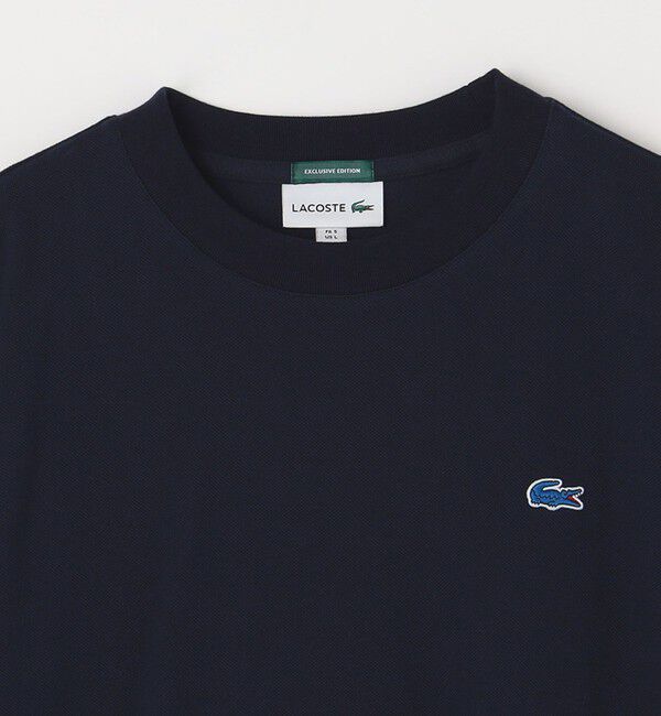 SHIPS any「【SHIPS any別注】LACOSTE: ワンポイント ピケ クルーネック Tシャツ 25AW (ロンT)◇」|Tシャツ・カットソー|