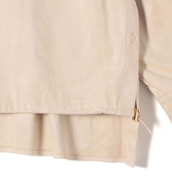 SHIPS for women「〈手洗い可能〉ポリエステル スエード 裾 ドロスト シャツ 羽織」|シャツ・ブラウス|