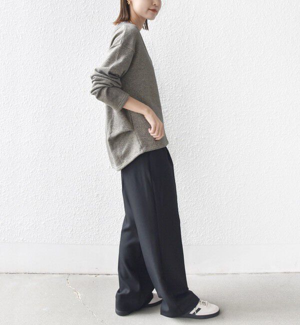 SHIPS for women「〈手洗い可能〉レイヤード デザイン ラメ メランジ 裏毛 プルオーバー」|スウェット・ジャージ|