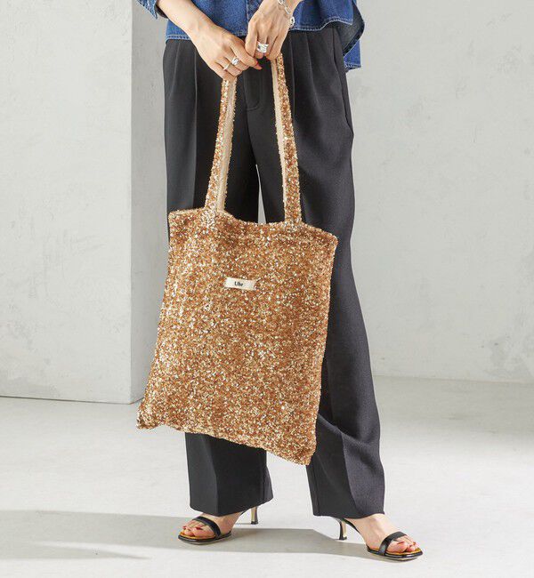 SHIPS for women「【一部SHIPS別注】Uhr: スパンコール トート バッグ」|トートバッグ|