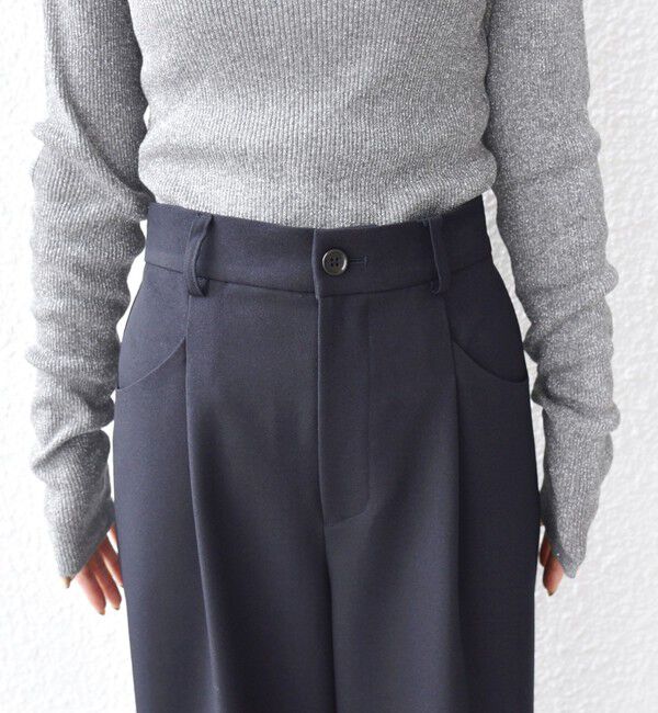 SHIPS for women「〈洗濯機可能〉ウールライク ポケット デザイン ワイド パンツ」|その他|
