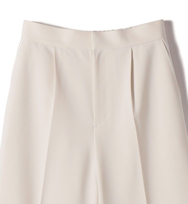 SHIPS for women「〈手洗い可能〉ダブル クロス セミ ワイド パンツ（セレモニー対応可）」|その他|