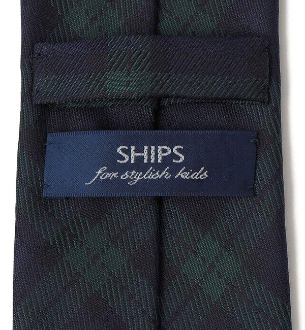 SHIPS KIDS「SHIPS KIDS:セレモニー ブラックウォッチ柄 ネクタイ」|ネクタイ・蝶ネクタイ|