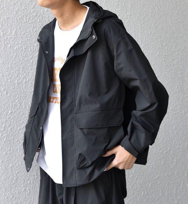 SHIPS any「SHIPS any:〈撥水加工〉タスラン SOLOTEX(R) ショート マウンテンパーカー 26SS◇」|ブルゾン・スタジャン|ブラック
