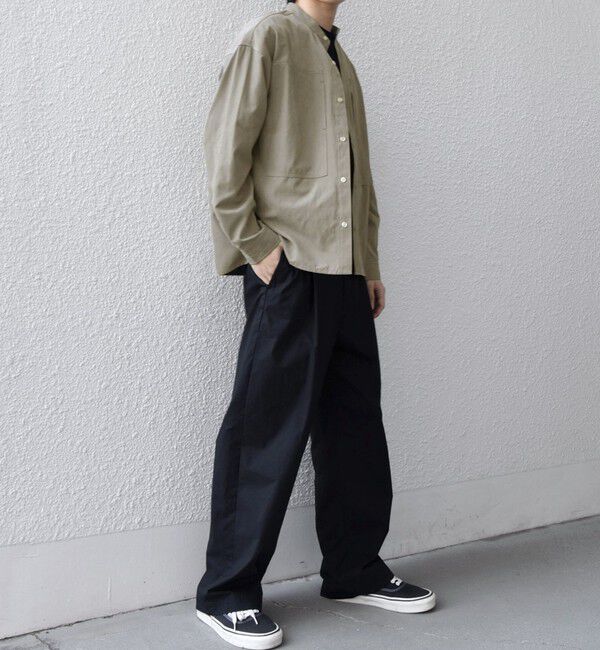 SHIPS any「SHIPS any:〈洗濯機可能〉フェード ピーチスキン ポケット バンドカラー シャツ 26SS◇」|シャツ・ブラウス|