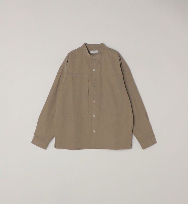 SHIPS any「SHIPS any:〈洗濯機可能〉フェード ピーチスキン ポケット バンドカラー シャツ 26SS◇」|シャツ・ブラウス|