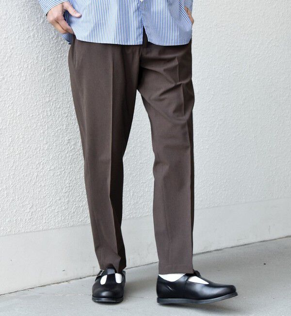 SHIPS any「SHIPS any:〈吸水速乾〉Rapidry クリース アンクル テーパード イージーパンツ (セットアップ対応)26SSS◇」|スラックス|