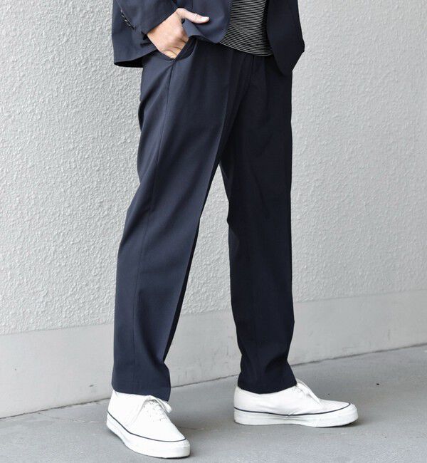 SHIPS any「SHIPS any:〈吸水速乾〉Rapidry クリース アンクル テーパード イージーパンツ (セットアップ対応)26SSS◇」|スラックス|