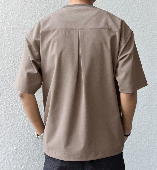 SHIPS any「SHIPS any:〈吸水速乾〉Rapidry クルーネック スピンドル ポケット Tシャツ(セットアップ対応)◇」|Tシャツ・カットソー|