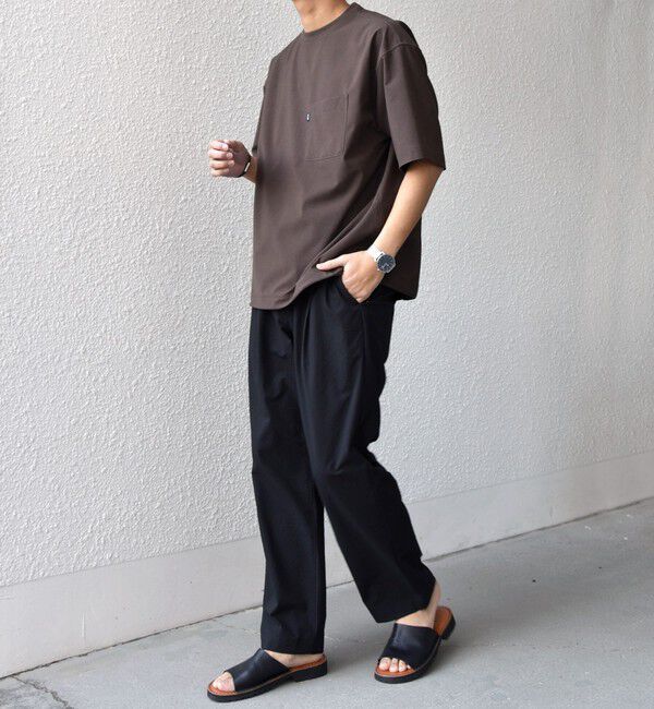 SHIPS any「SHIPS any:〈吸水速乾〉Rapidry クルーネック スピンドル ポケット Tシャツ(セットアップ対応)◇」|Tシャツ・カットソー|