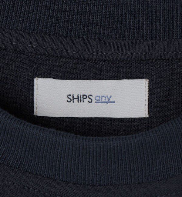 SHIPS any「SHIPS any:〈吸水速乾〉Rapidry クルーネック スピンドル ポケット Tシャツ(セットアップ対応)◇」|Tシャツ・カットソー|