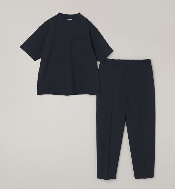 SHIPS any「SHIPS any:〈吸水速乾〉Rapidry クルーネック スピンドル ポケット Tシャツ(セットアップ対応)◇」|Tシャツ・カットソー|