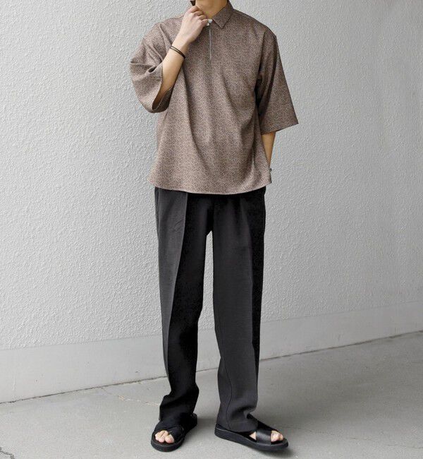 SHIPS any「SHIPS any:〈UVカット〉FUTURE LINEN CANVAS リネンライク スキッパー プルオーバーシャツ◇」|シャツ・ブラウス|