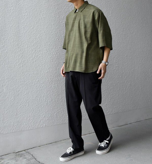 SHIPS any「SHIPS any:〈UVカット〉FUTURE LINEN CANVAS リネンライク スキッパー プルオーバーシャツ◇」|シャツ・ブラウス|