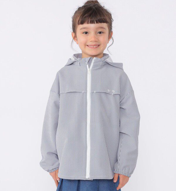 SHIPS KIDS「SHIPS KIDS:100～130cm /〈UVカット/吸水速乾〉ドライタッチ パーカ」|パーカー|ブルー系