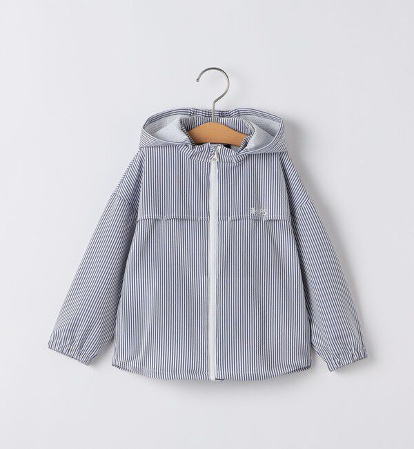 SHIPS KIDS「SHIPS KIDS:90cm /〈UVカット/吸水速乾〉ドライタッチ パーカ」|パーカー|ブルー系
