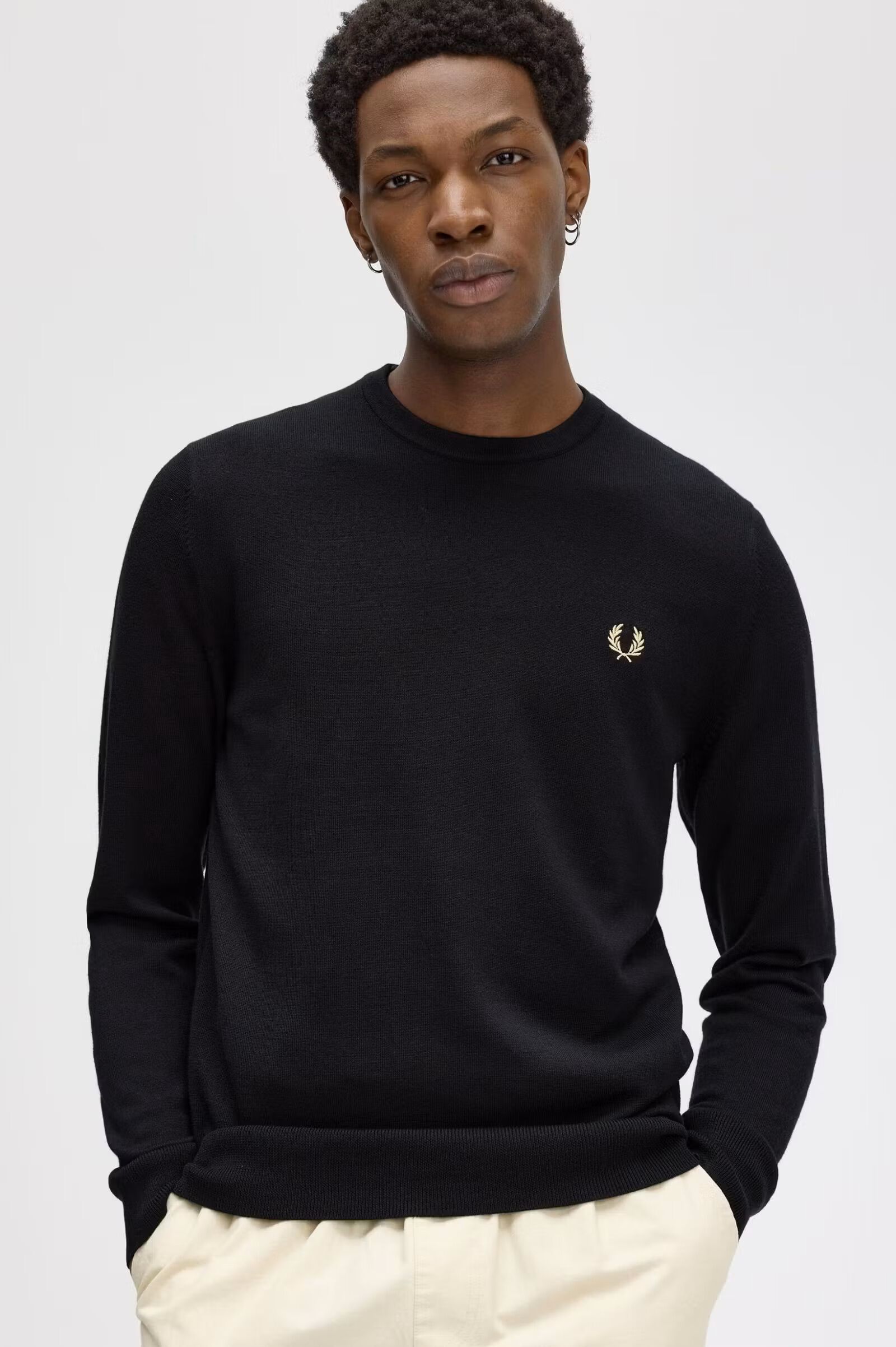FRED PERRY 「Classic Crew Neck Jumper」|ニット・セーター|BLACK
