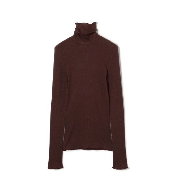 Ballsey「コットンシルクリブ タートルネックプルオーバー」|Tシャツ・カットソー|49 ダークブラウン