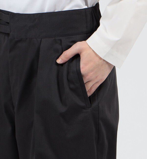 TOMORROWLAND MENS「ポリエステルコットンツイル ダブルバックルパンツ」|その他|