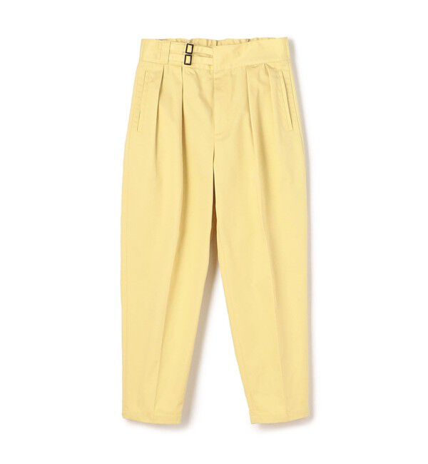 TOMORROWLAND MENS「ポリエステルコットンツイル ダブルバックルパンツ」|その他|23 イエロー