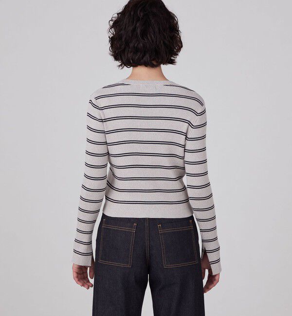 MACPHEE「コットンリブ Vネックカーディガン」|カーディガン|