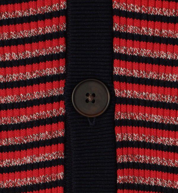 MACPHEE「コットンリブ Vネックカーディガン」|カーディガン|