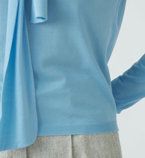 Ballsey「スーパーエクストラファインウール ボウタイプルオーバー」|ニット・セーター|