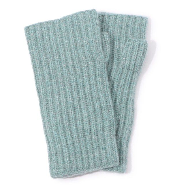TOMORROWLAND GOODS「TOMORROWLAND カシミヤ フィンガーレスグローブ」|手袋|63 ライトブルー