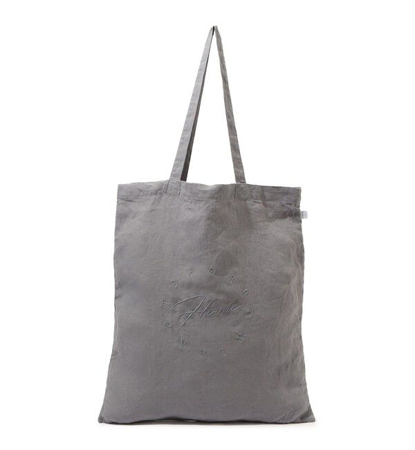 TOMORROWLAND HOME「プレーンリネン トートバッグ」|トートバッグ|17 チャコールグレー